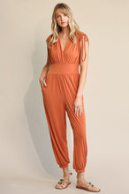 Ruched Drawstring Detail Jogger Jumpsuit