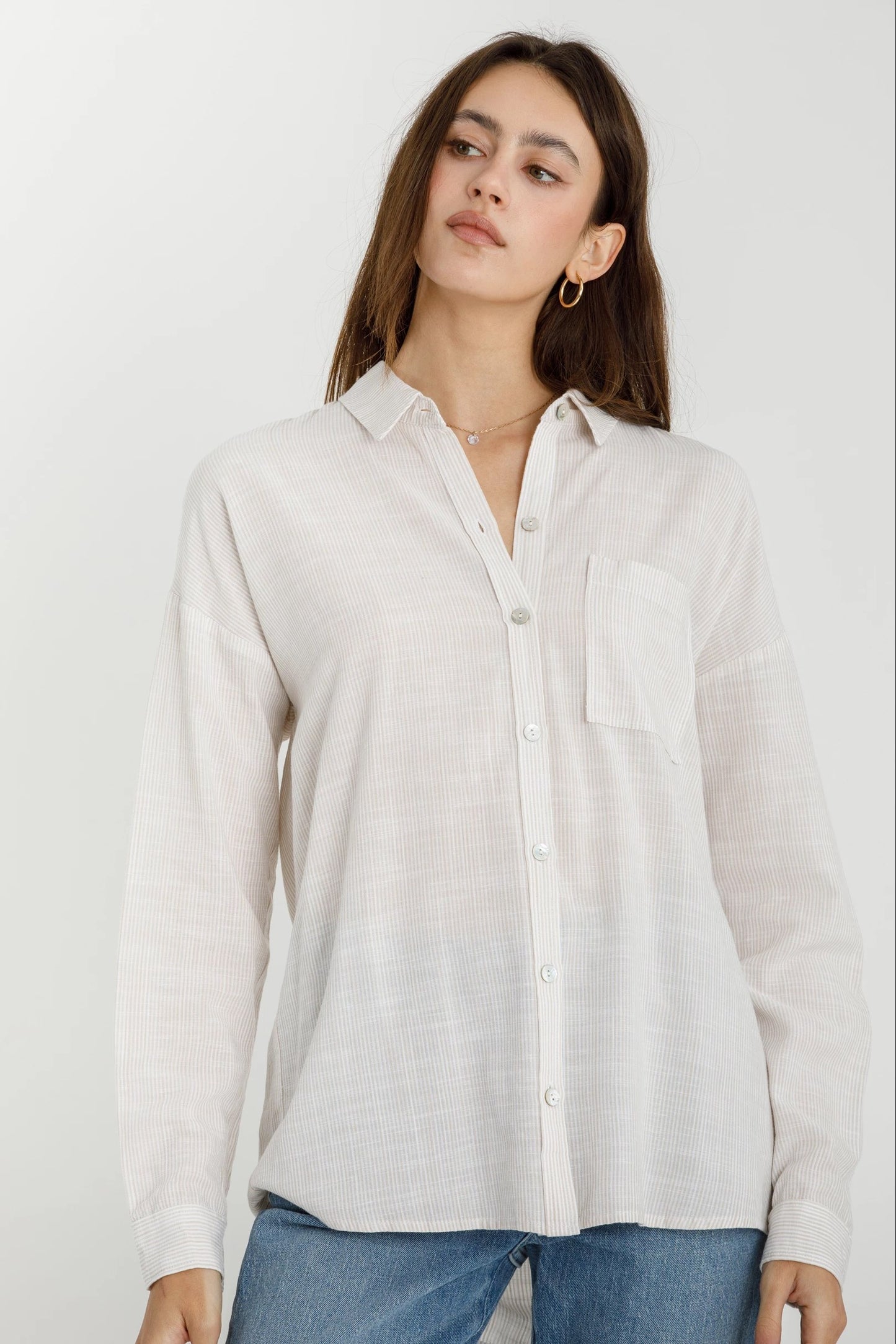 Hairline Relaxed Fit Shirt