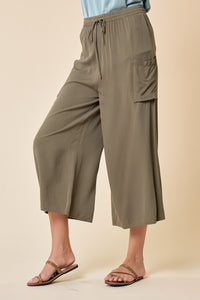 Wide Leg Pants with Front Pockets