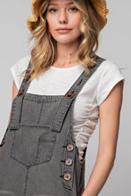 Randee Overalls in Faded Black Denim