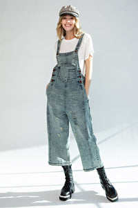 Randee Overalls in Washed Denim
