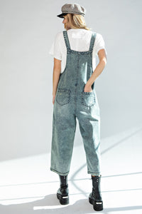 Randee Overalls in Washed Denim