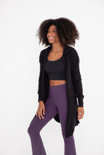 Open Front Hooded Cardigan