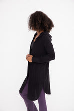 Open Front Hooded Cardigan