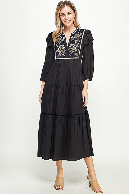 The Evelyn Embroidery Dress