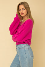 Ribbed Surplus Blouson Sweater