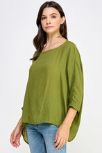 Oversized Top with Blousy Sleeves
