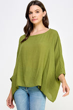 Oversized Top with Blousy Sleeves