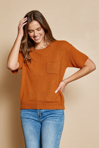 Regal Lightweight Sweater in Auburn
