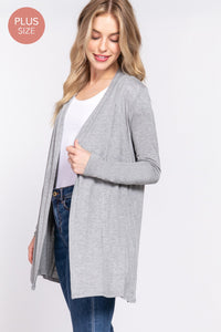 Curvy Open Front Cardigan