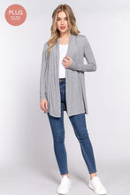 Curvy Open Front Cardigan