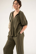 The Fannie Blouse in Olive