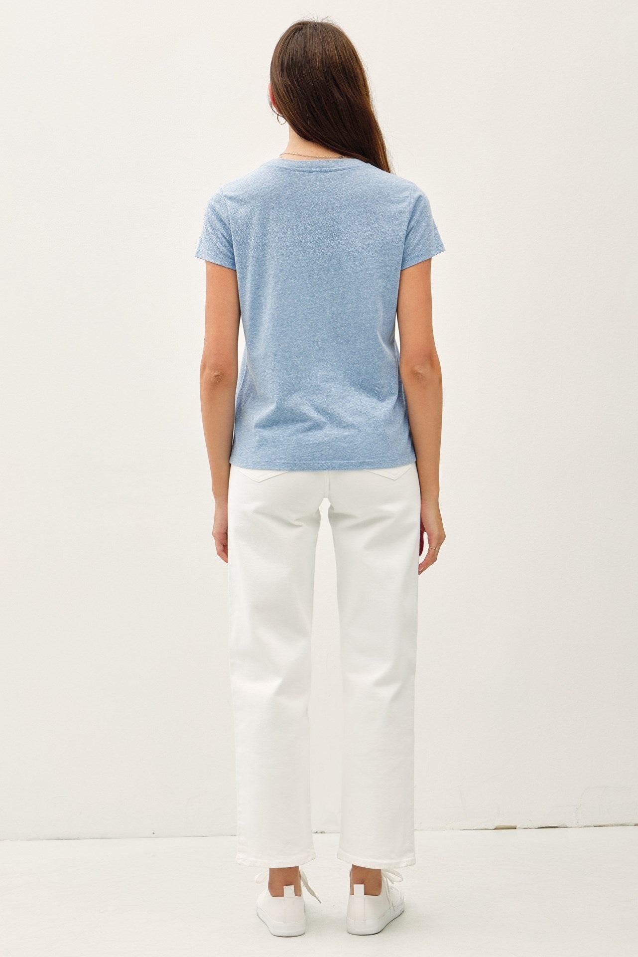 Soft Round Neck Solid Tee