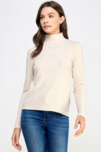 Mock Neck Rib Knit Top