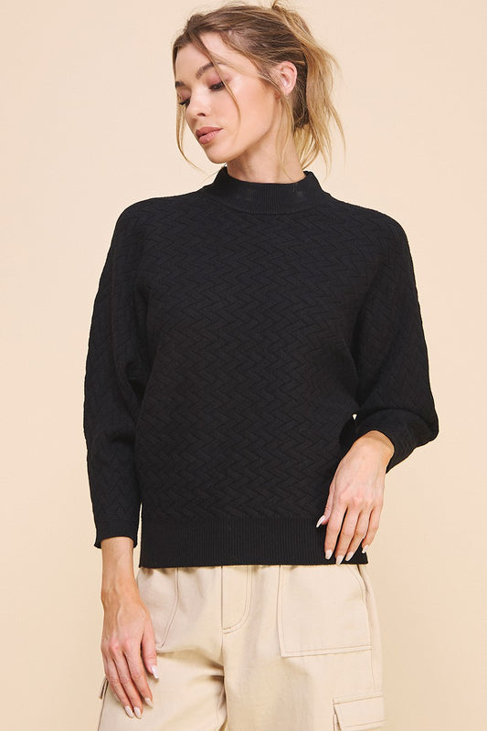 Herringbone Jacquard Sweater