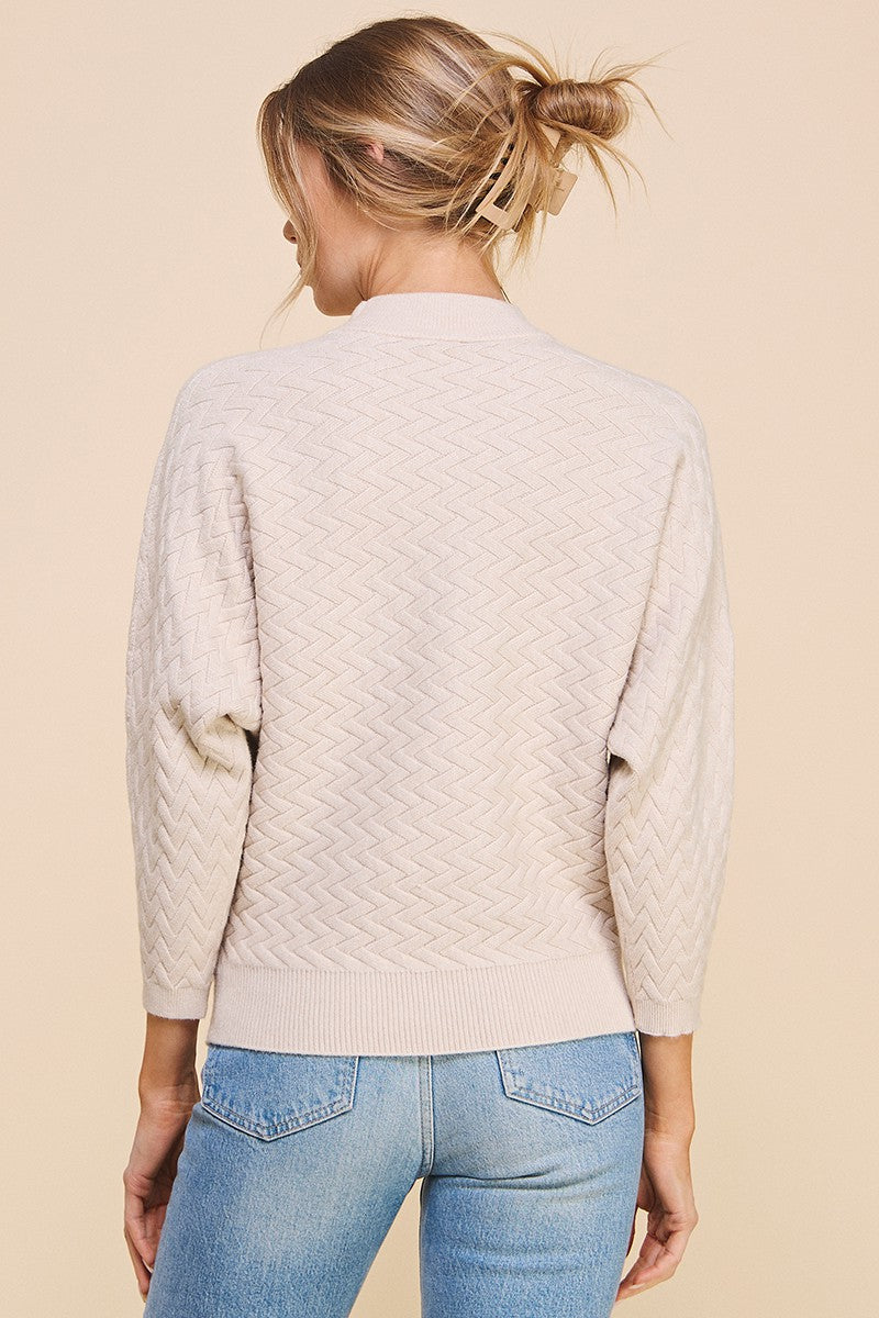 Herringbone Jacquard Sweater