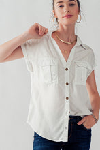 The Gracelyn Tencel Top in White