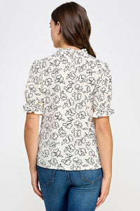 Flower Print Blouse
