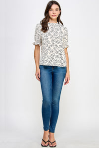 Flower Print Blouse