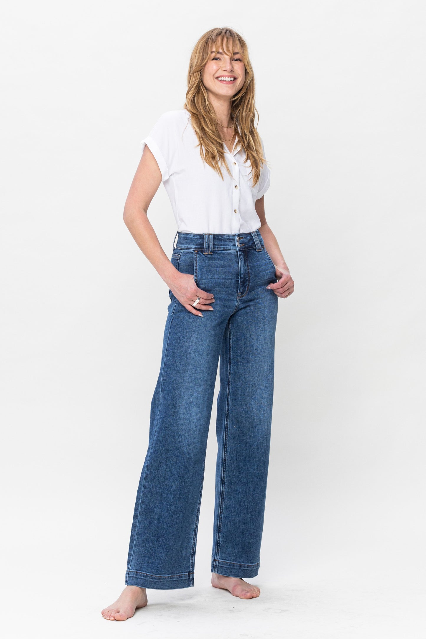 Judy Blue Wide Leg Jeans