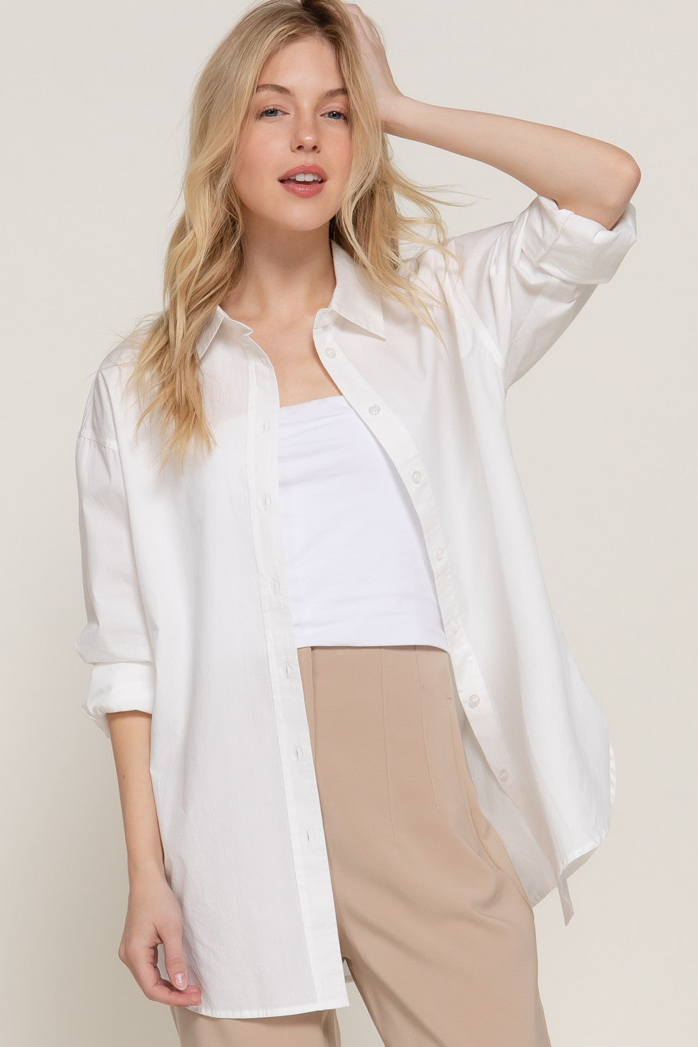 Long Sleeve Loose Fit Shirt