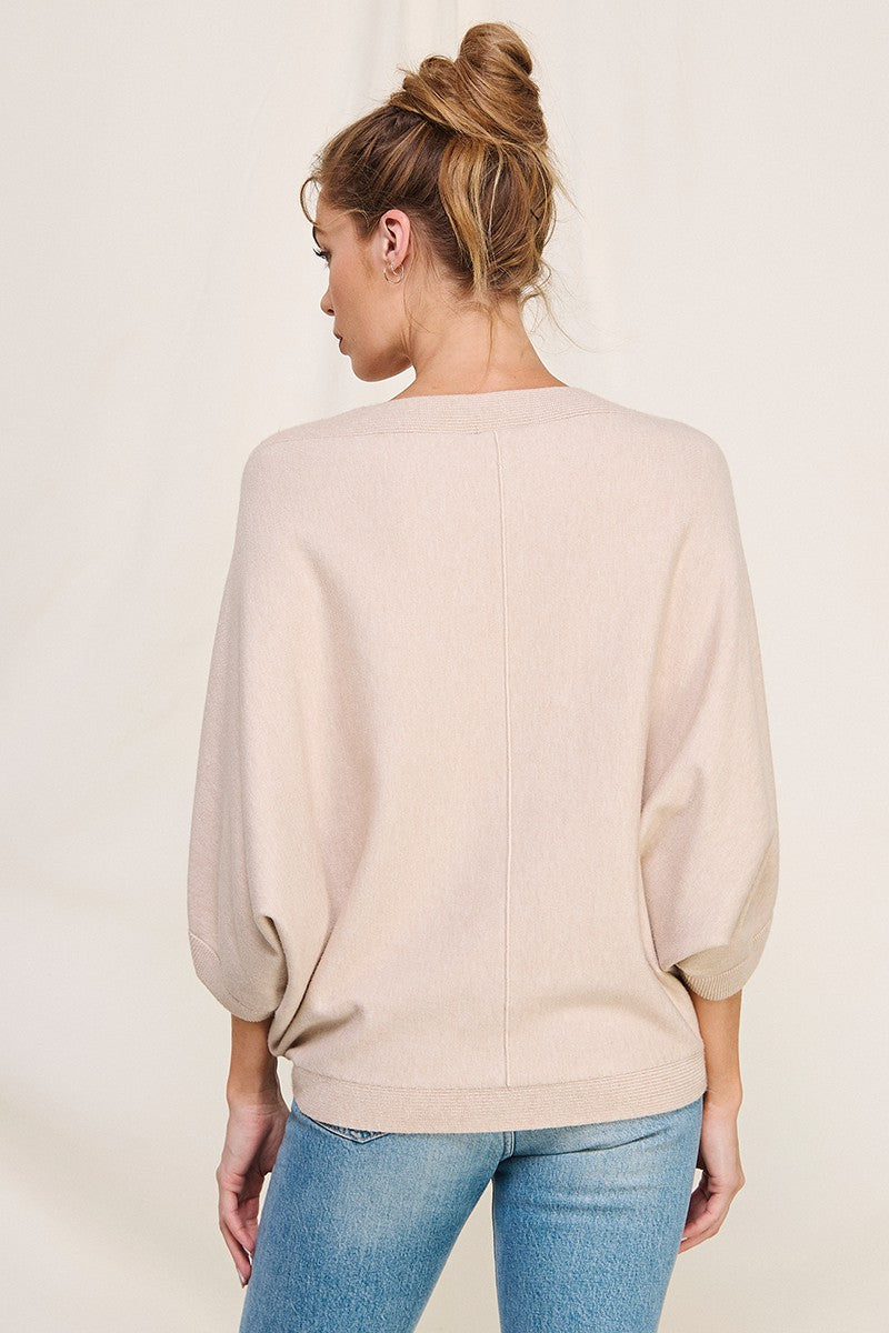 Soft Elbow Sweater in Oatmeal