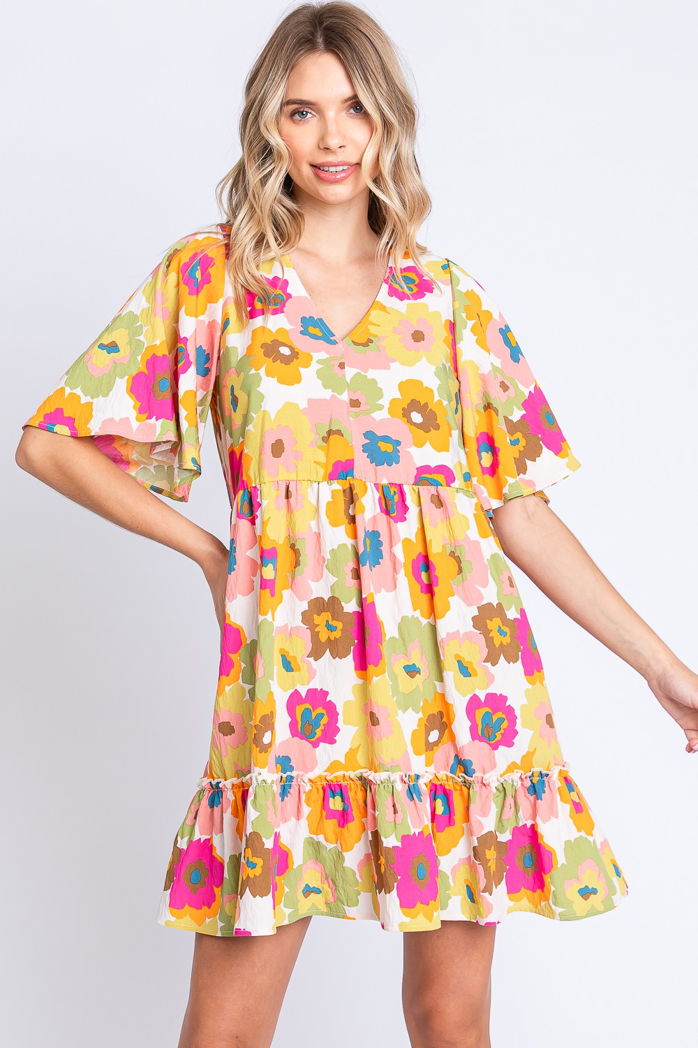 Floral Spring Babydoll Dress