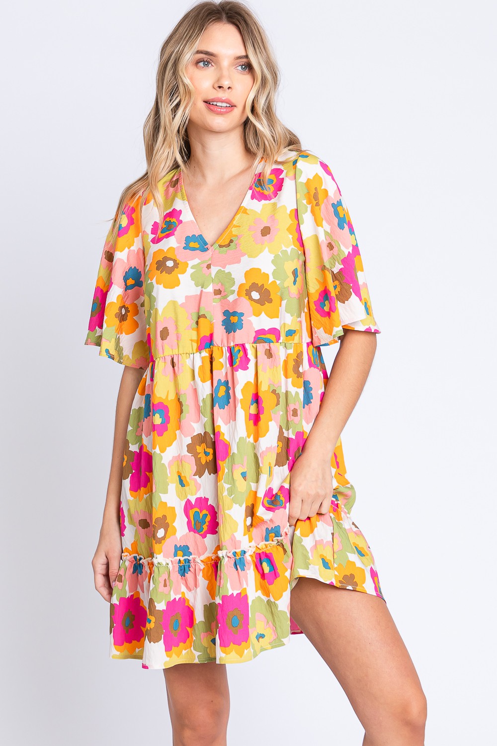 Floral Spring Babydoll Dress