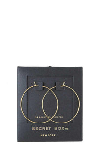 Secret Box 14K Gold Dipped Earrings