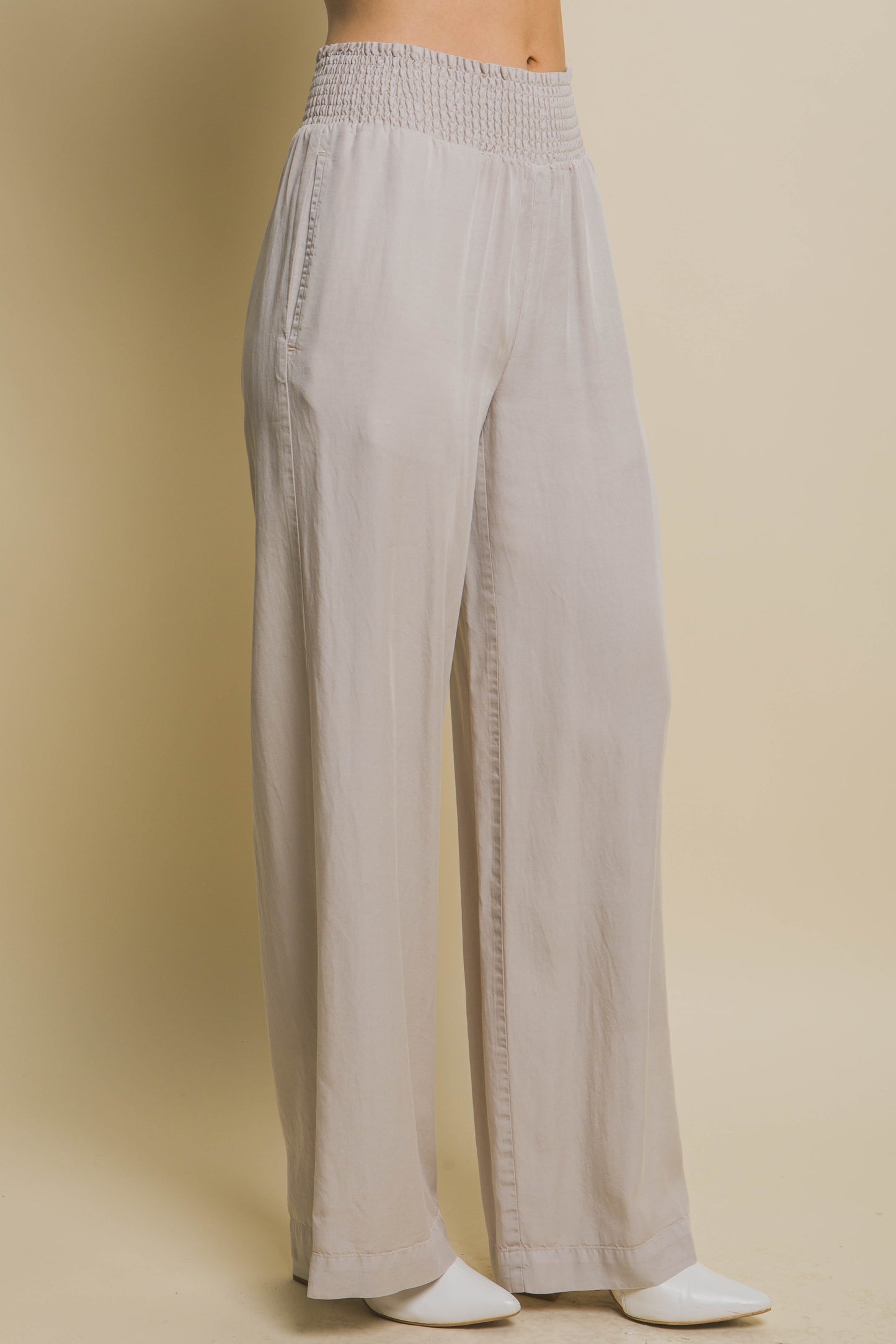 Tencel Smock Waist Pants Collection