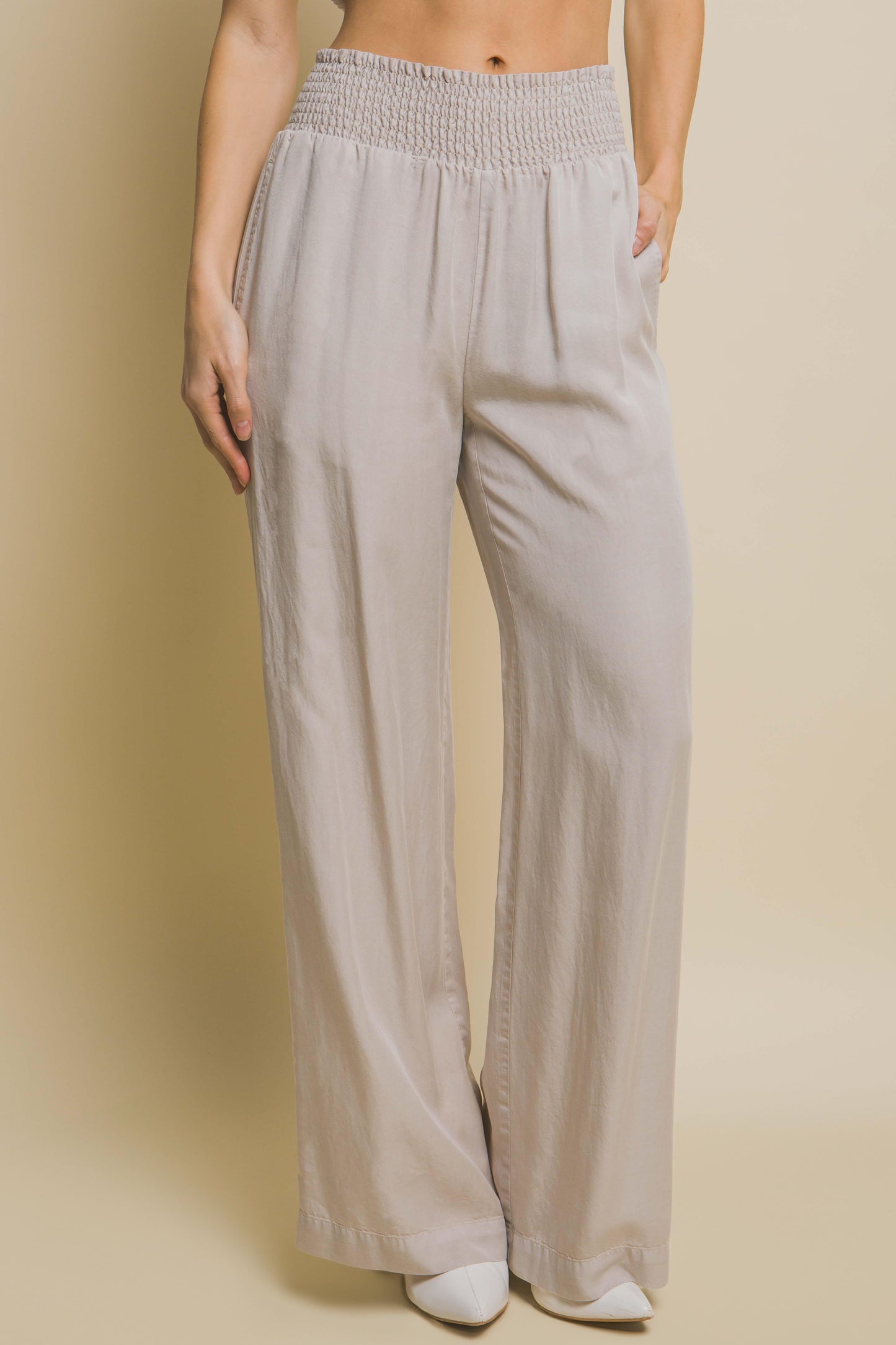 Tencel Smock Waist Pants Collection