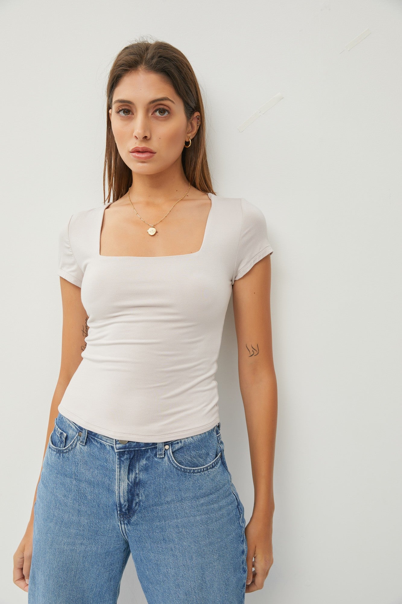 Square Neck Tee