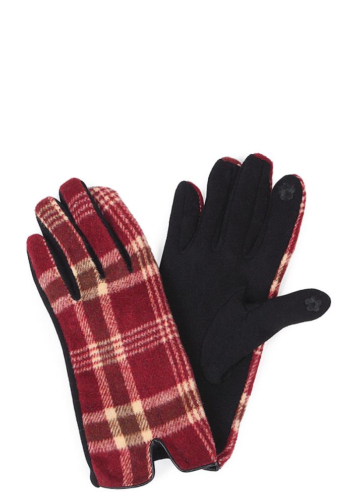 Plaid Touch Smart Touch Gloves