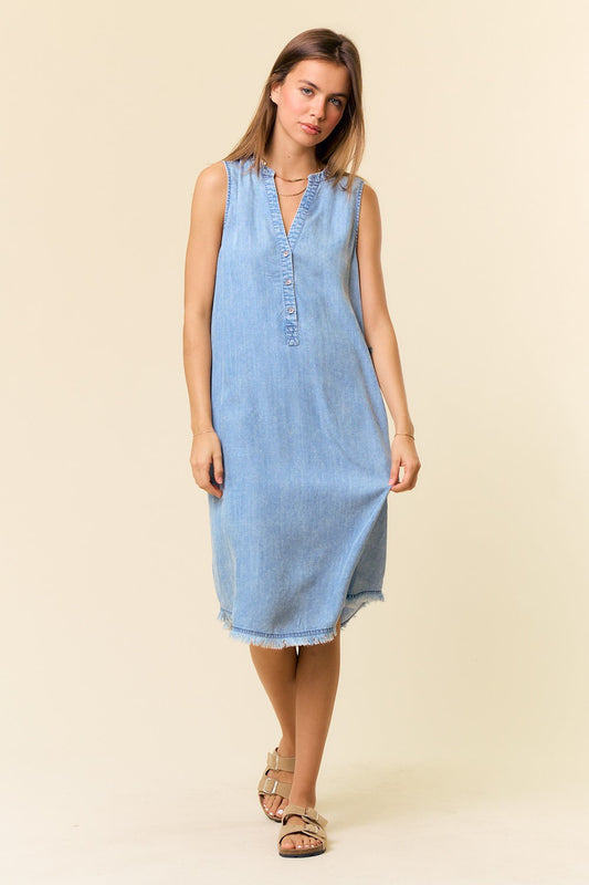Tencel Knee Length Dress