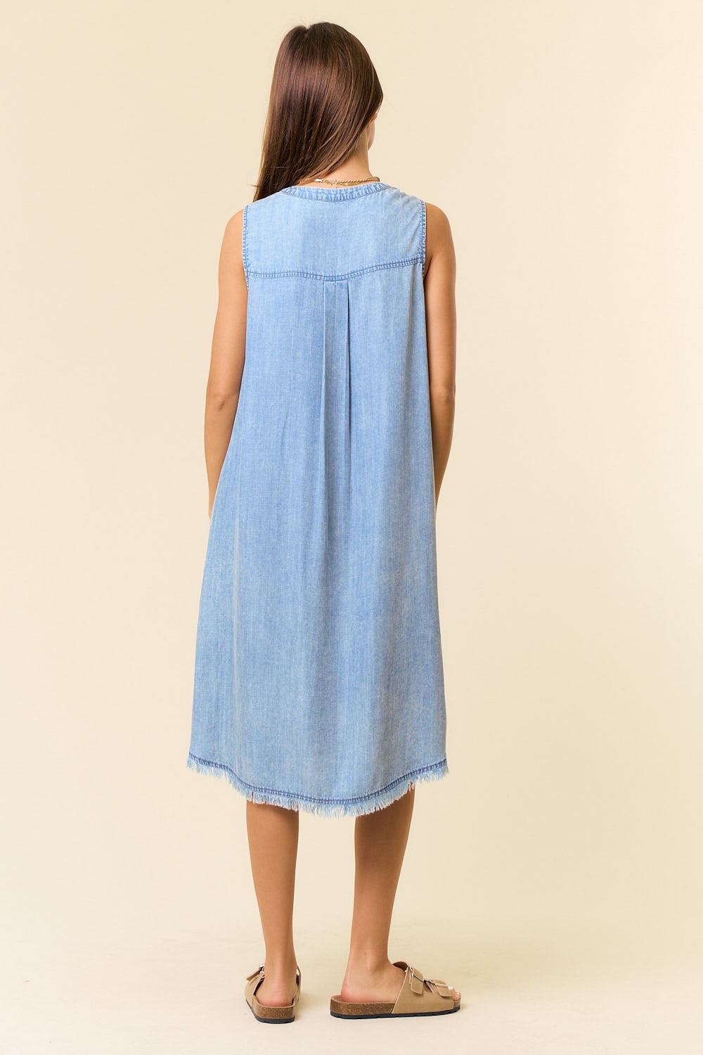 Tencel Knee Length Dress