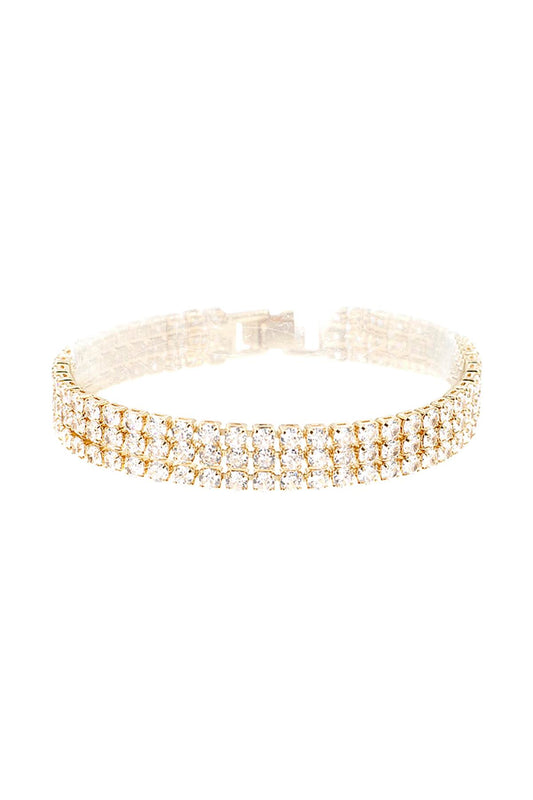 3 Line Tennis Bracelet