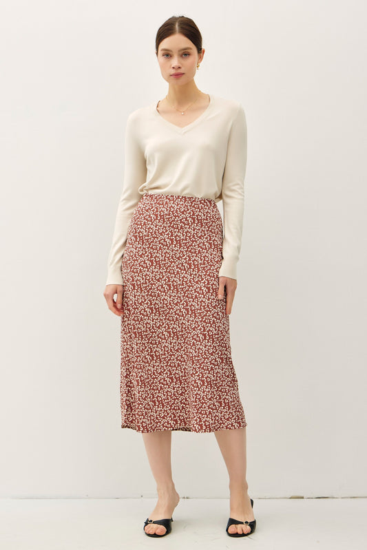 Leopard June Skirt in Mocha