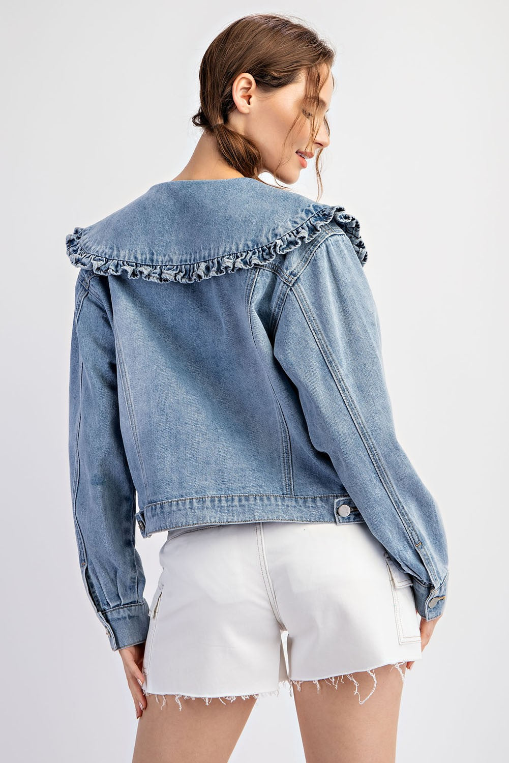 Mineral Wash Sailor Denim Jacket