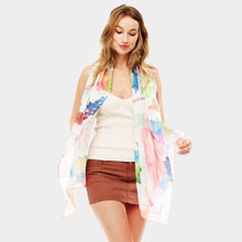 Floral Printed Oblong Scarf Collection