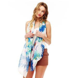 Floral Printed Oblong Scarf Collection