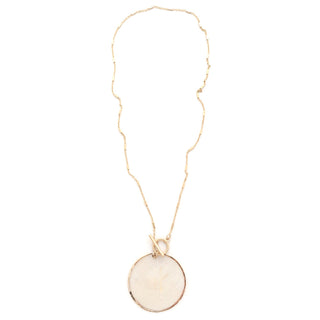 Lg. Round Shell Toggle Necklace