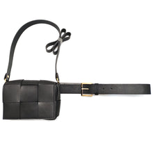 Weave Bag with Buckle Belt & Strap