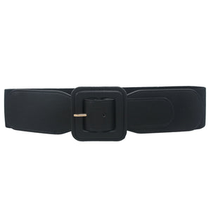 Square Bucket Belt in Black