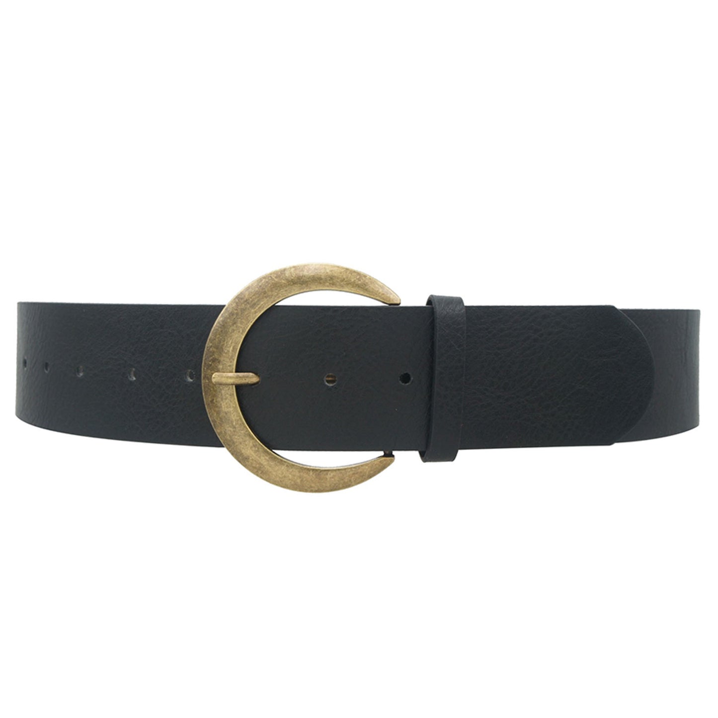 Crescent Faux Leather Belt Collection