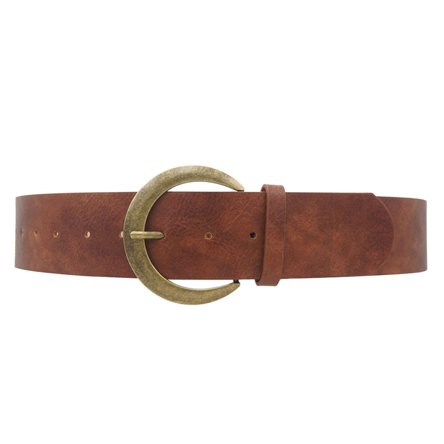 Crescent Faux Leather Belt Collection