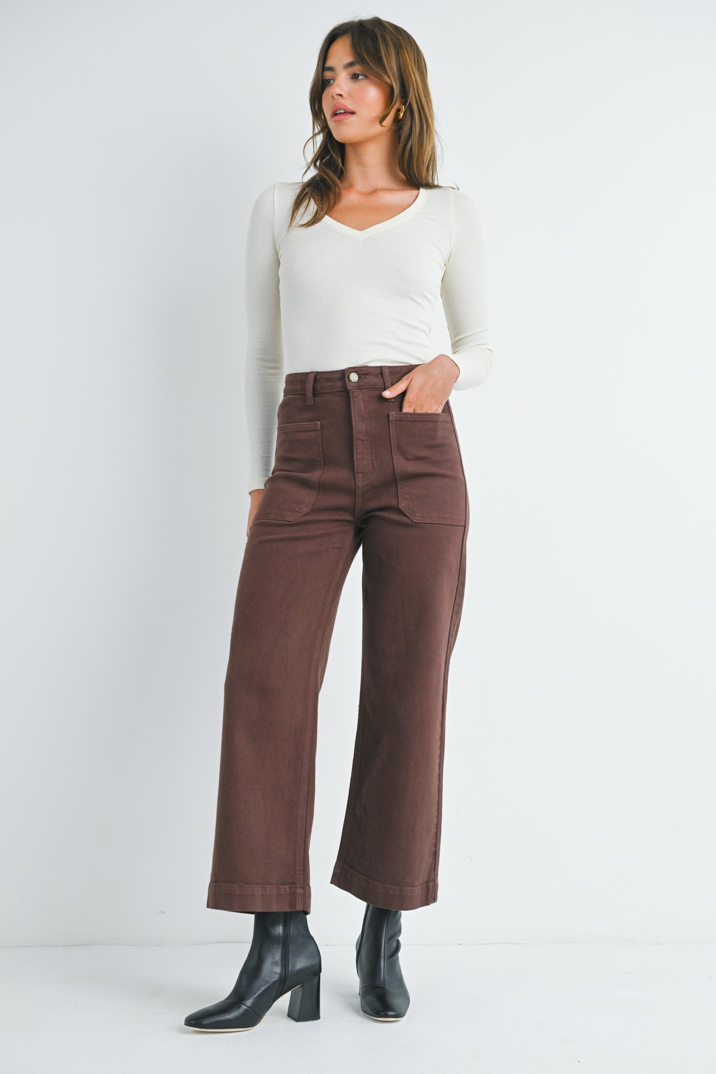 Utility Jean in Coffee Bean