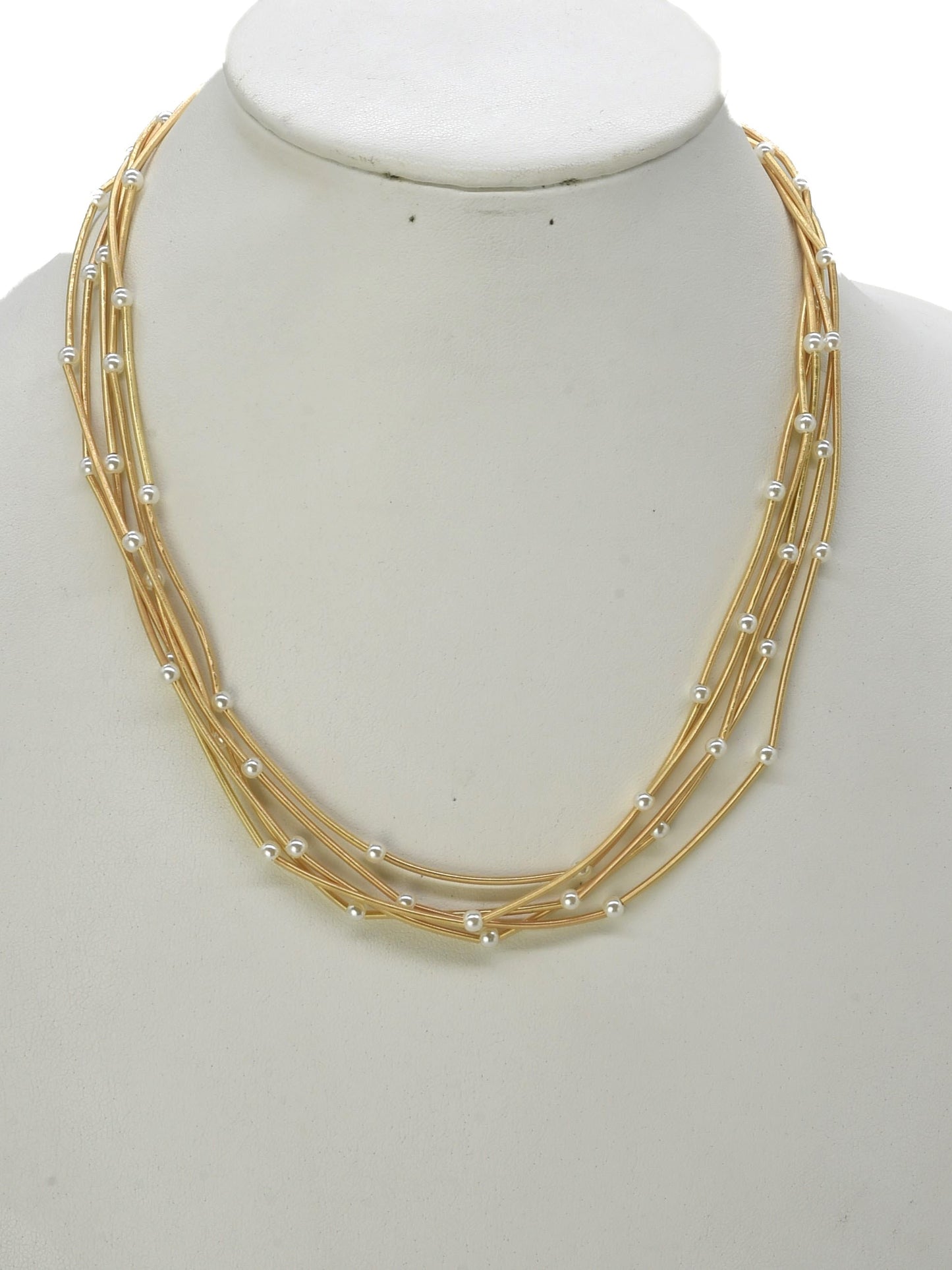 Multi Strand Pearl Necklace