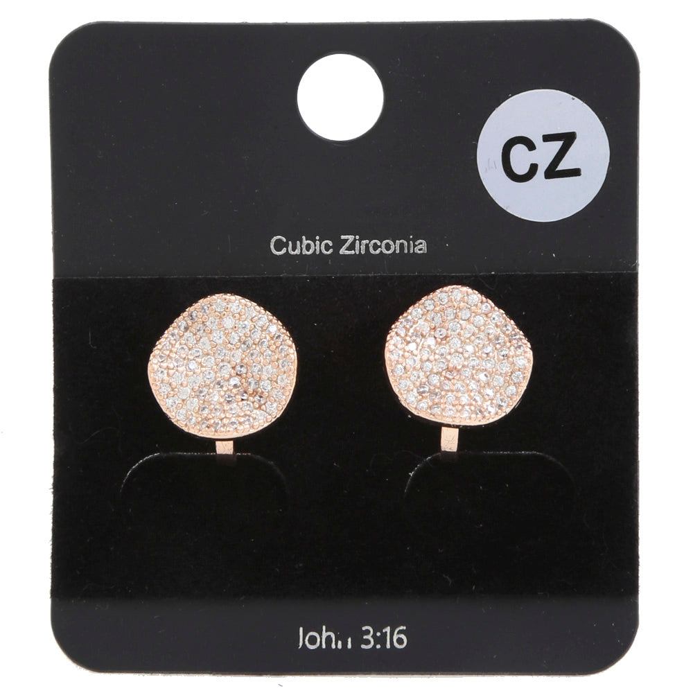 CZ Clip Earrings
