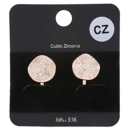 CZ Clip Earrings