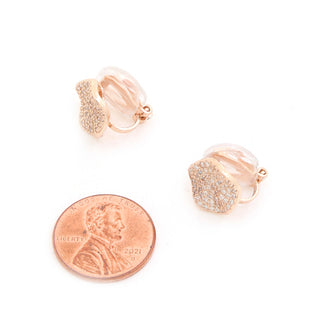 CZ Clip Earrings
